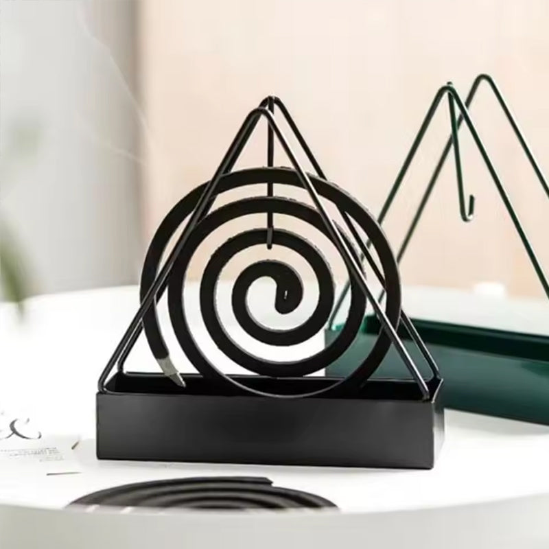 3-Legged Iron Mosquito Coil Stand Portable, Durable & Stylish Sandalwood Design Ideal Home Accessory for Coils - V.I.P Digital Presence