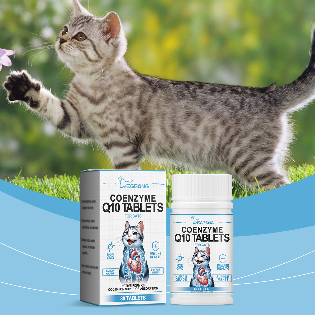 Cats Protect Health And Vitality With Coenzyme Tablets Coenzyme Q10 For Cats To Absorb Nutritional Supplements - V.I.P Digital Presence