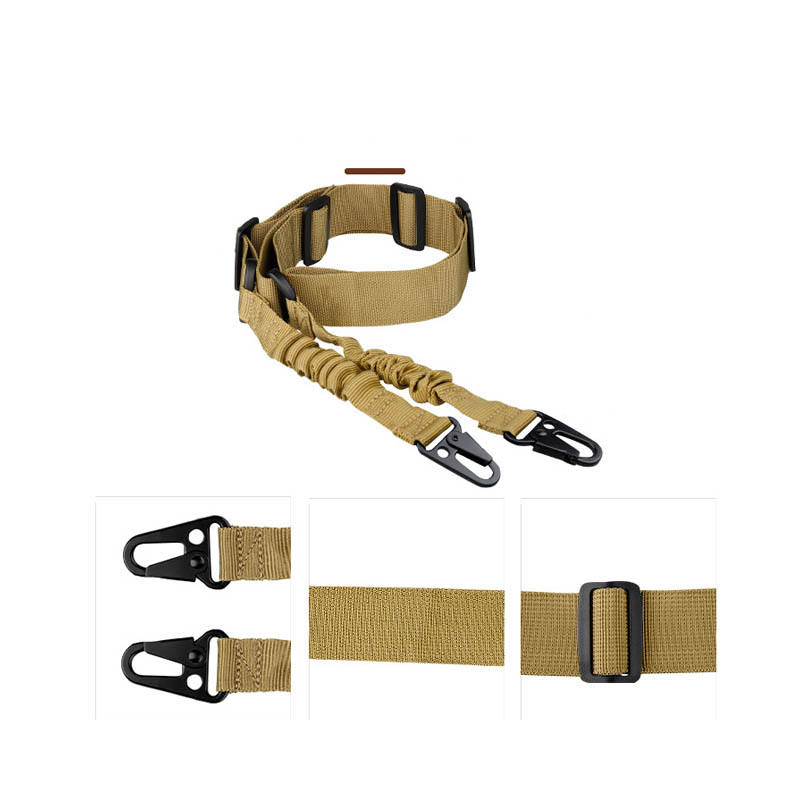Ordinary Double Point Rope Suit CS Nylon Tactical Strap Cross Body Nylon Tactical Gun Rope