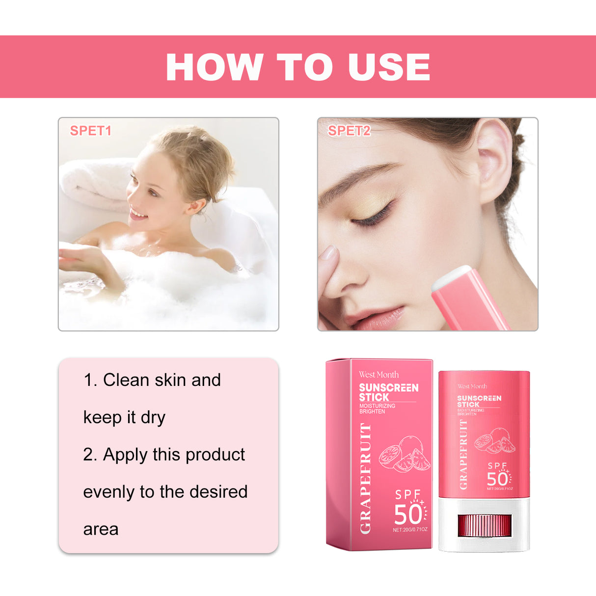 Sunscreen Stick, All Available Light Dry Solid Isolation Protective Cream - V.I.P Digital Presence