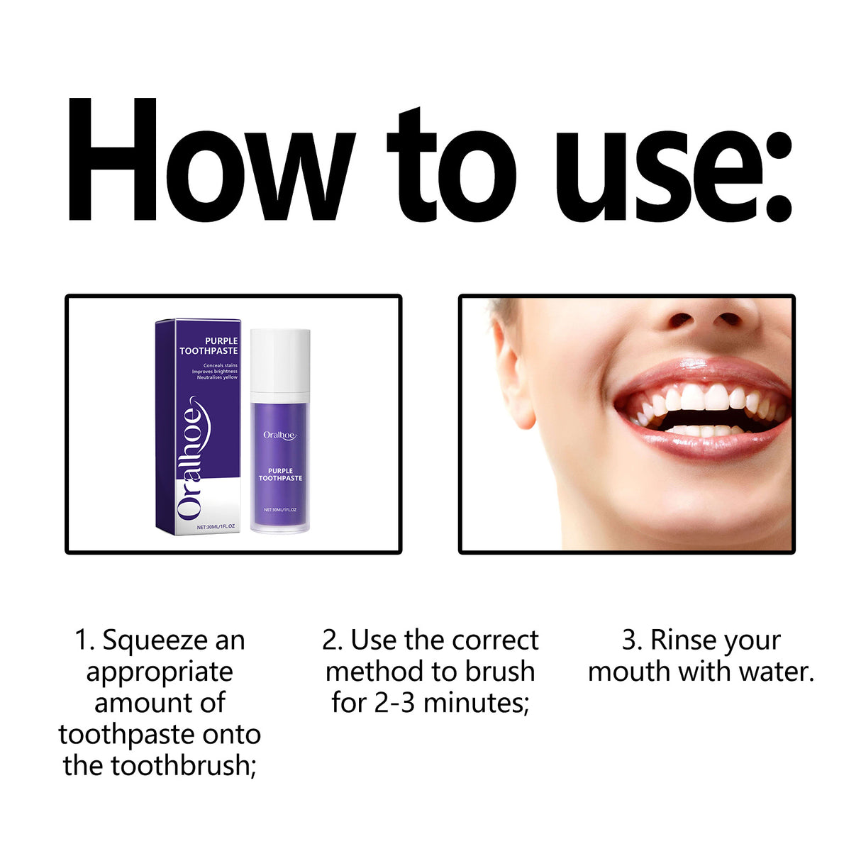 Purple Toothpaste, Deep Cleaning Tartar Stains Odor Fresh Breath Toothpaste - V.I.P Digital Presence