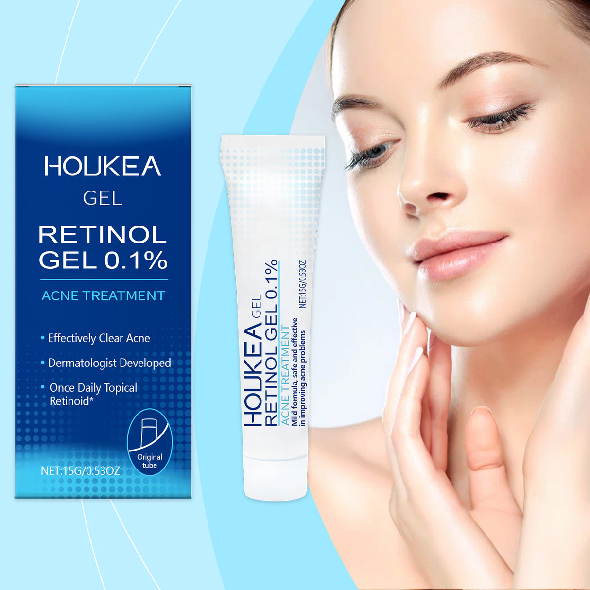 Retinol Gel Gently Cleanses Face Acne Care And Improves Skin Gel - V.I.P Digital Presence