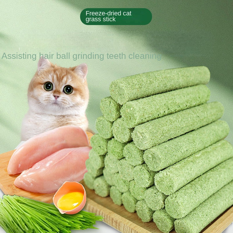 Freeze dried cat grass grinding stick chicken cat grass stick teeth cleaning and hair removal ball cat snacks - V.I.P Digital Presence
