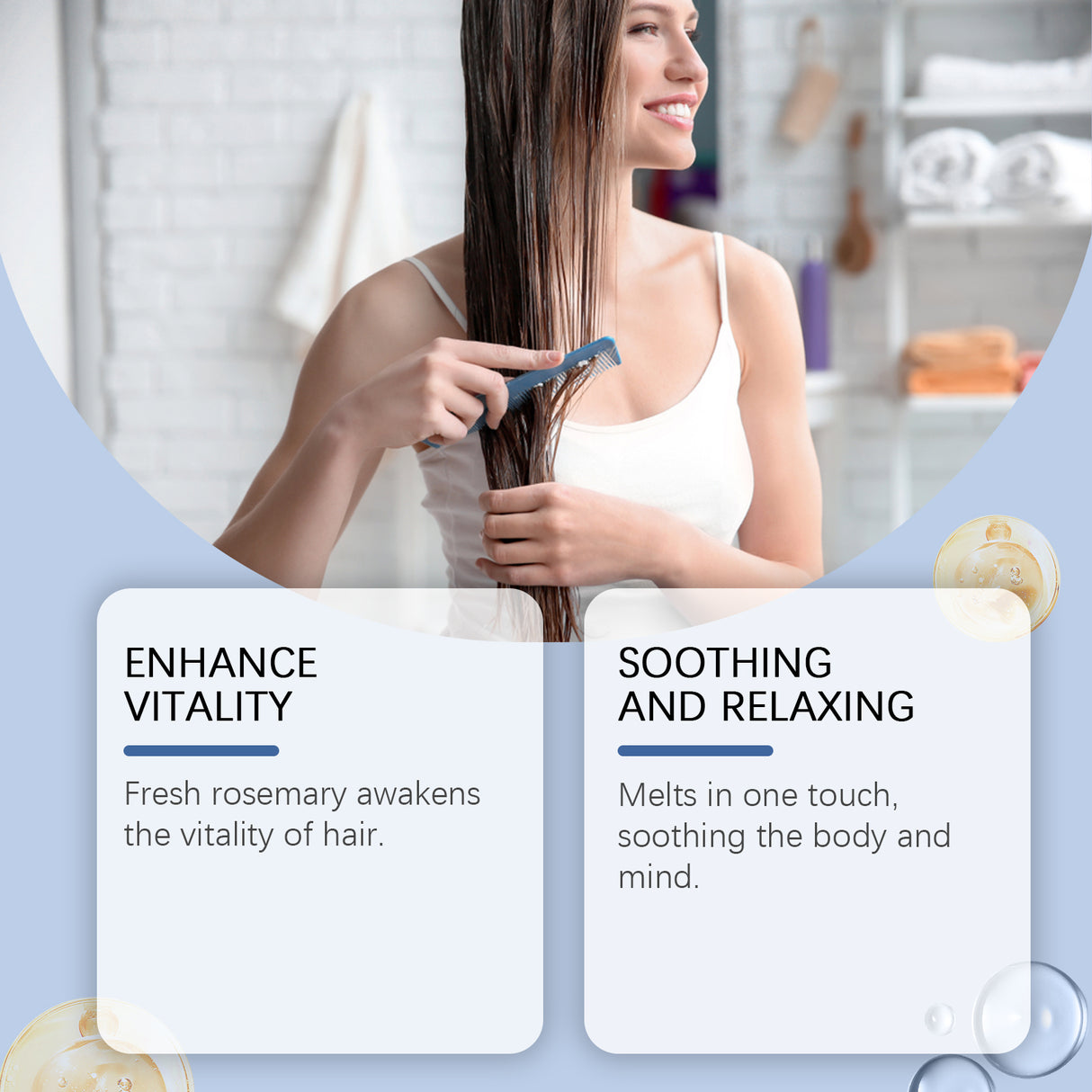 Rosemary Hair Care Oil Nourishes, Strengthens, Smoothes And Improves Scalp Massage Treatment Essence - V.I.P Digital Presence