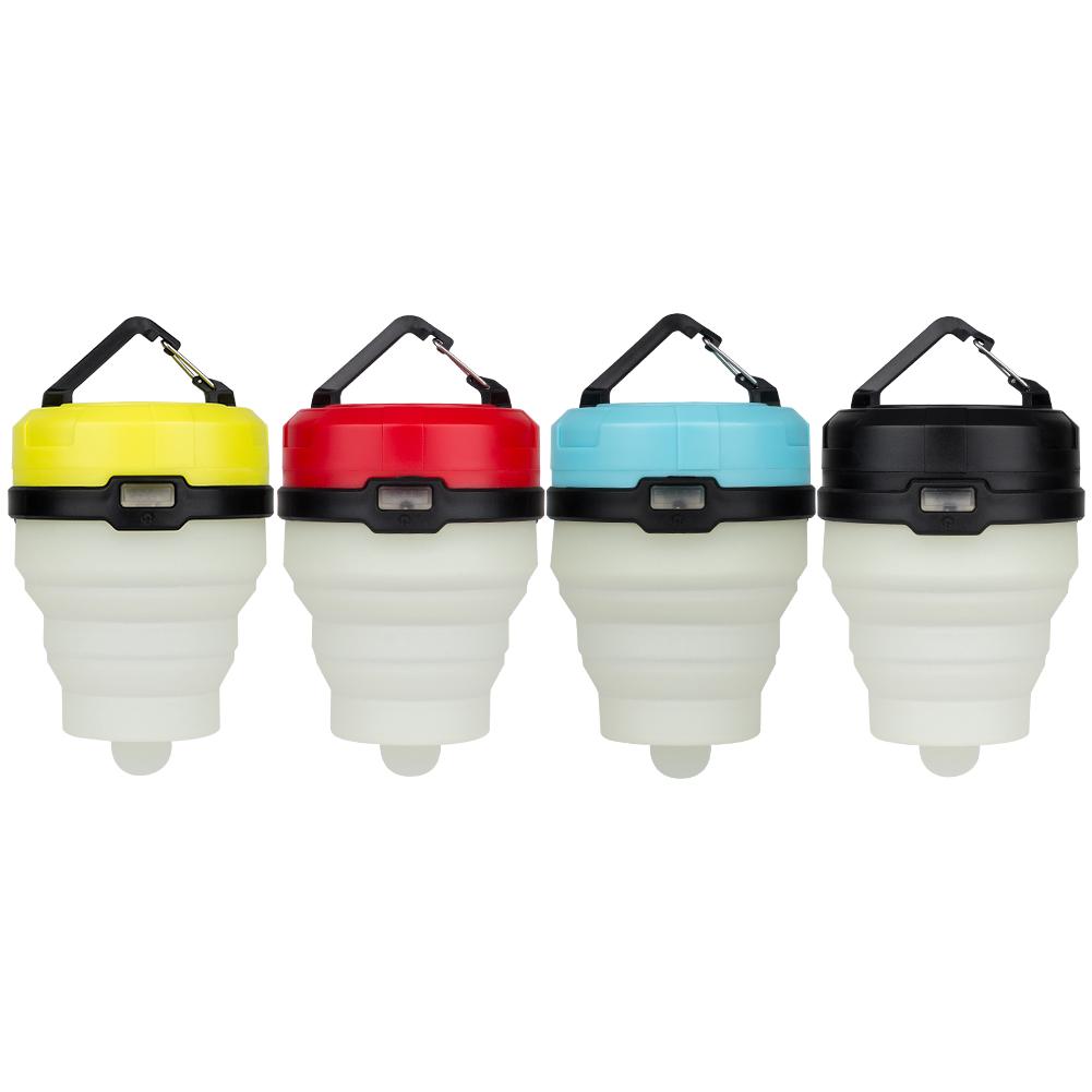 Retractable Camping Light LED Flashlight Portable Lantern 4 Modes Mini Hook Hanging TentEmergencyTorch Outdoor