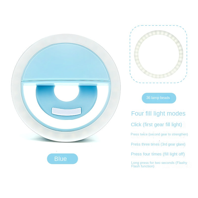 RK-12 Mobile Phone Fill Light Wholesale Live Beauty Selfie Lighting Round Flash Charging LED Fill Light - V.I.P Digital Presence