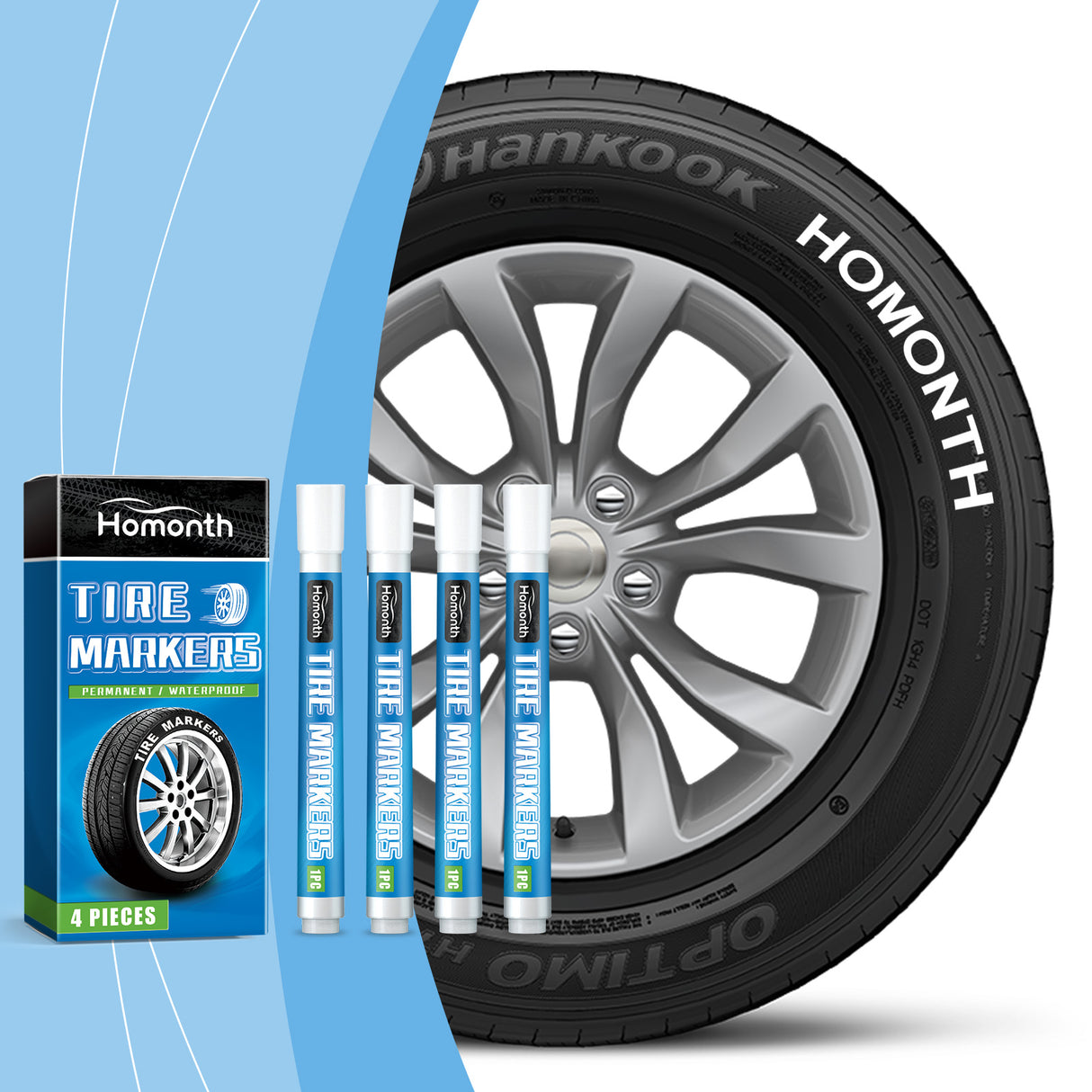 White Tire Paint Pen Car Tire Paint Pen Does Not Fade Color Creative Diy Oil Pen - V.I.P Digital Presence