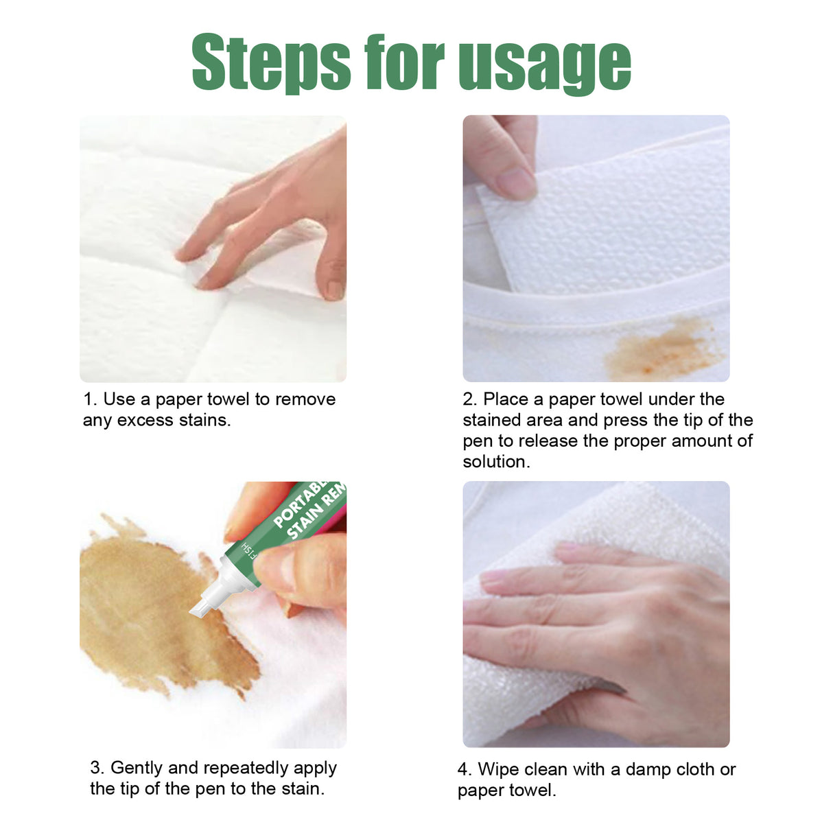 Portable Precision Stain Remover Pen, Free Wash Remove Oil Stains Yellow Clothes Clean And Decontamination Pen - V.I.P Digital Presence