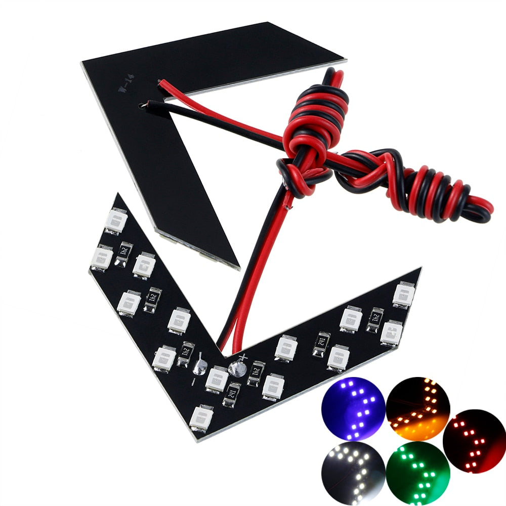 2pcs Arrow Panel 14 SMD LED Car Side Mirror Indicator Light Auto Turn Signal Light Car Styling LED Rear View Mirror AE - V.I.P Digital Presence