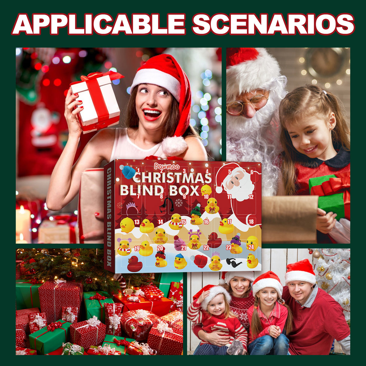 Christmas Blind Box, 24 Grid Cartoon Gift Ducklings Blind Box - V.I.P Digital Presence