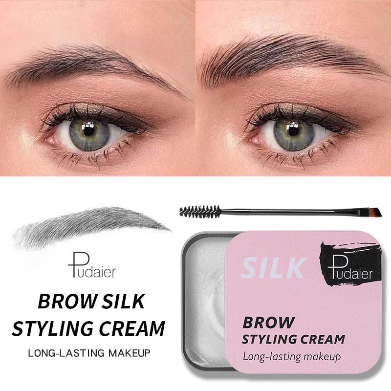 Pudaier Natural Wild Brow Styling Soap Eyebrow Cream Colorless Moisturizing Natural - V.I.P Digital Presence