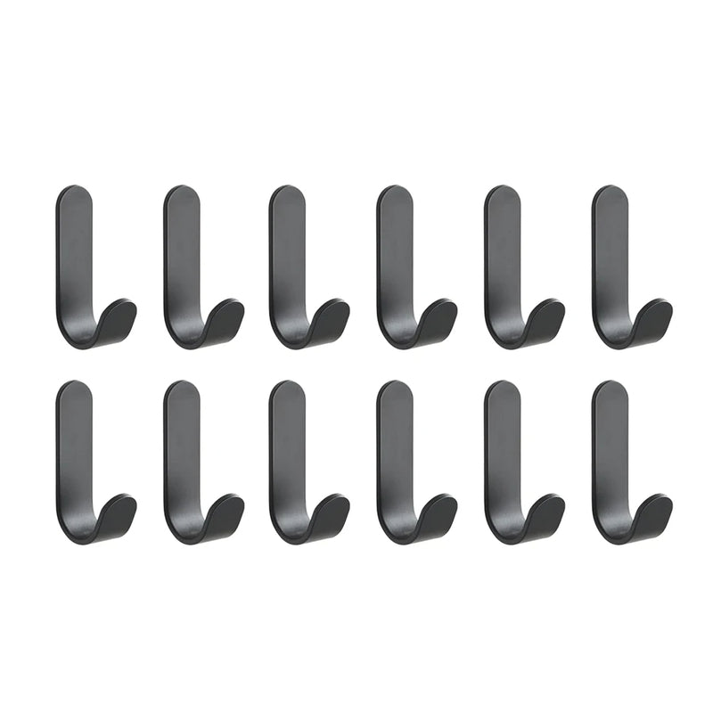 12Pcs Self Adhesive Hooks Heavy Duty Stainless Steel Wall Hooks Waterproof Sticky Hooks Bathroom Hang Towels Keys Coat Bags - V.I.P Digital Presence