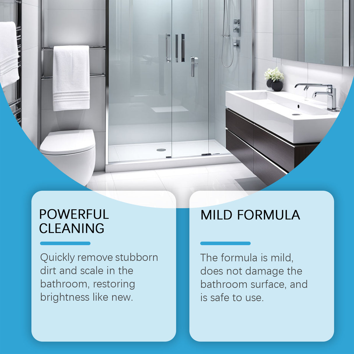 Bathroom Cleaner, Clean Bathroom Glass Door Bathtub To Remove Stains And Water Stain Cleaning Cleaner - V.I.P Digital Presence