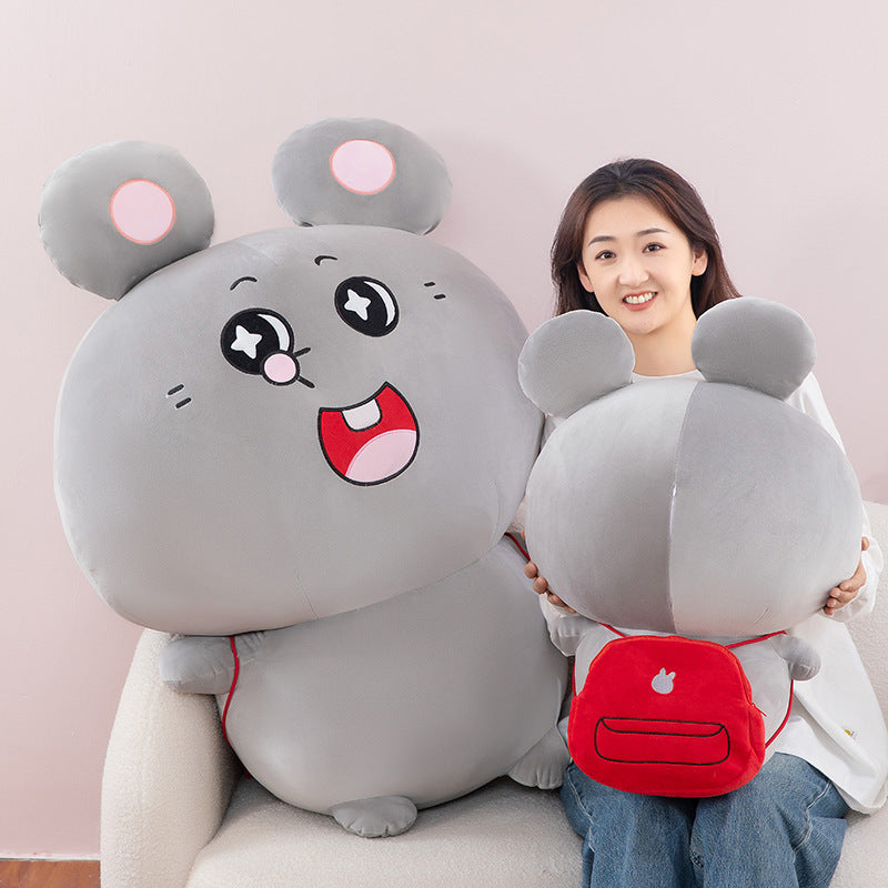 Meiji and Rat Backpack Doll Meiji Mouse Doll Plush Toy Large Cloth Doll Pillow - V.I.P Digital Presence