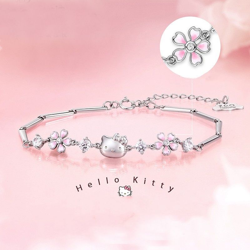 Sakura Hello Kitty Bracelet Women's HelloKitty Simple and Versatile Flower - V.I.P Digital Presence