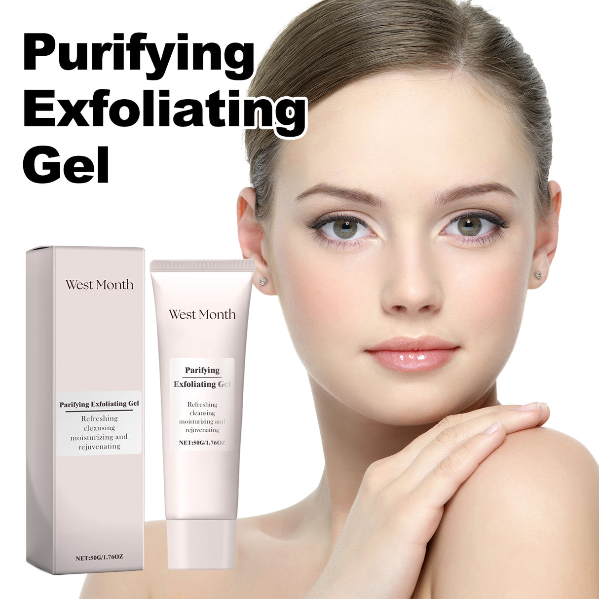 Purifying Exfoliating Gel, Chun White Tender Skin Clean Bright Skin Cutin Tighten Pores - V.I.P Digital Presence