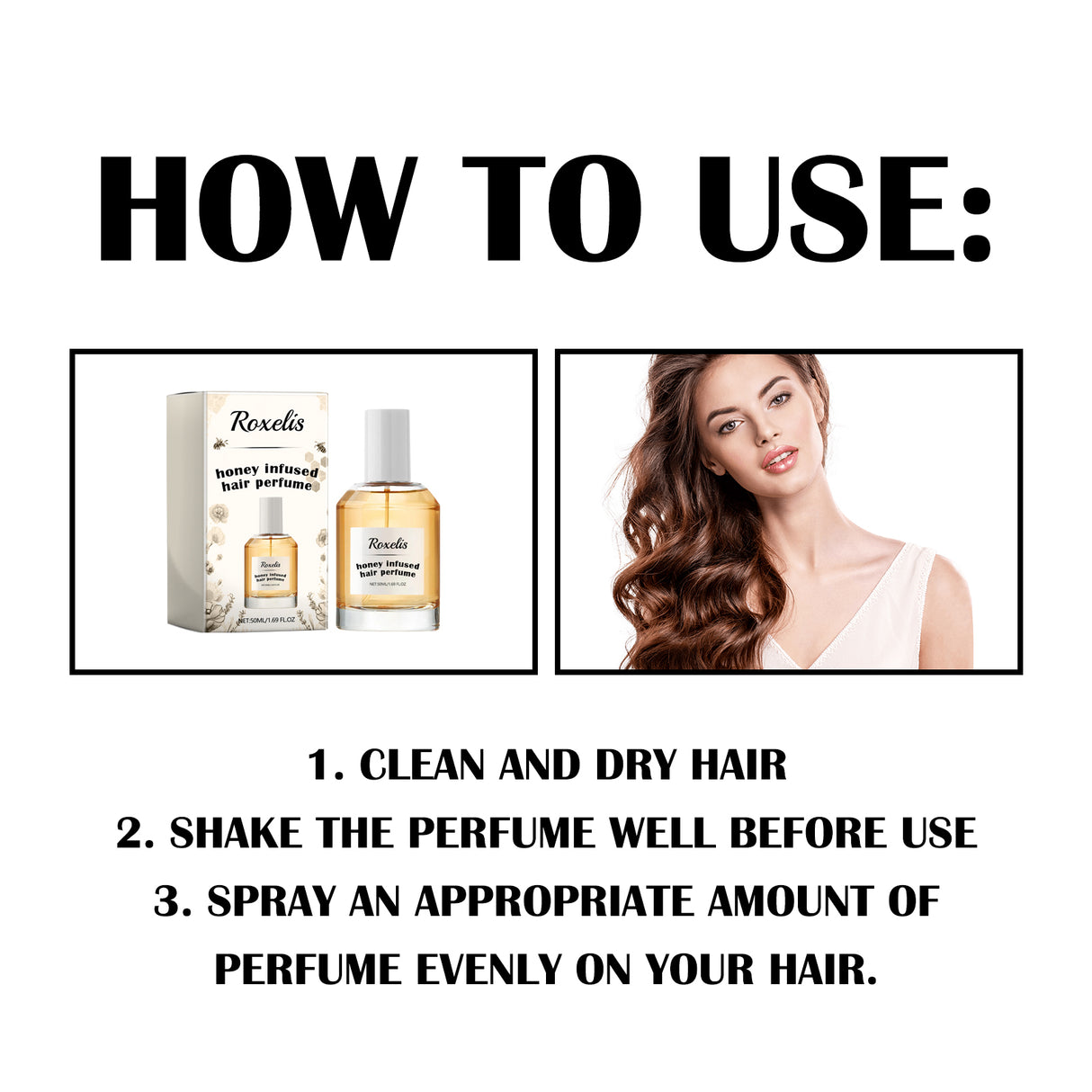 Honey Infused Hair Perfume, Hair Care Fragrance Nourishes And Restores Dry And Rough Hair With A Smooth Moisturizing Perfume - V.I.P Digital Presence