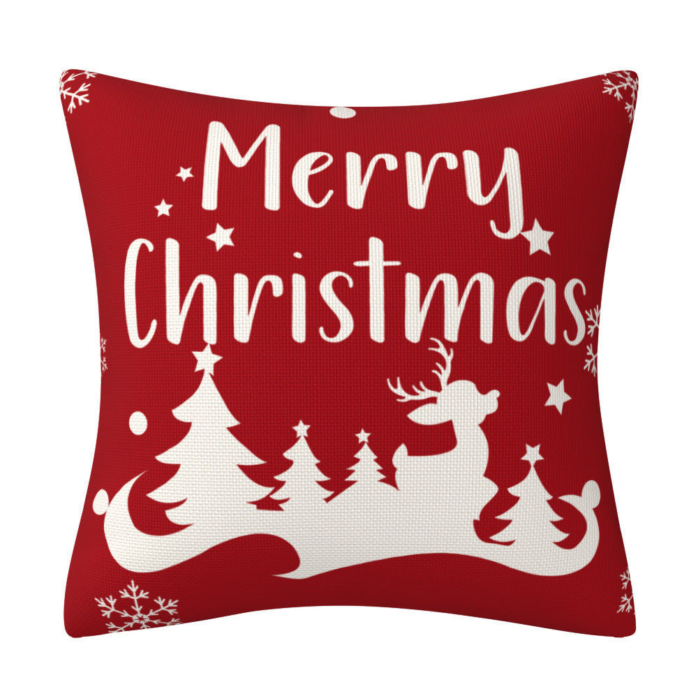 Red Christmas Snowflake Pillow Cover Amazon Home Sofa Cushion Cover Holiday Decoration Pillow - V.I.P Digital Presence