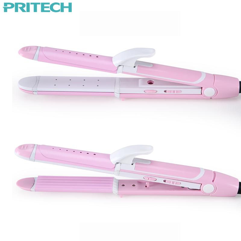Pritech New Electric 3 In 1 Hair Straightener Curling Irons For Wet&Dry Professional Hair Curler Styling - V.I.P Digital Presence