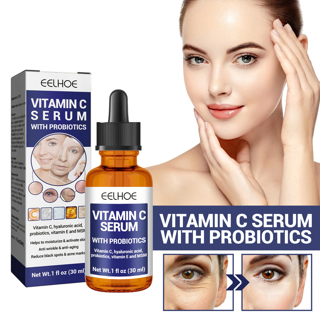 Anti-aging Vitamin C Facial Essence, Reduces Spots Acne Fine Lines, Moisturizes Facial Essence - V.I.P Digital Presence