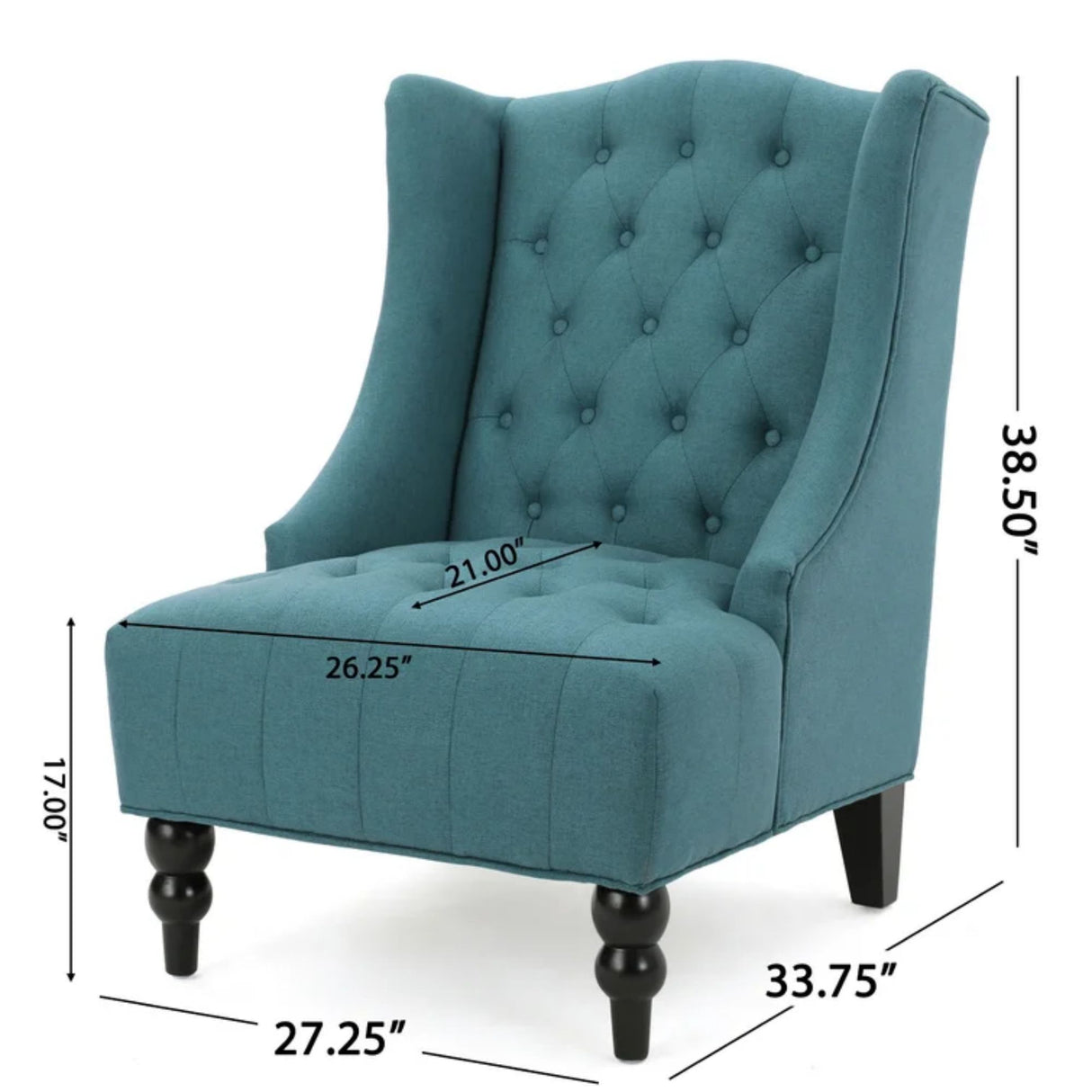 Upholstered Wingback Chair - V.I.P Digital Presence