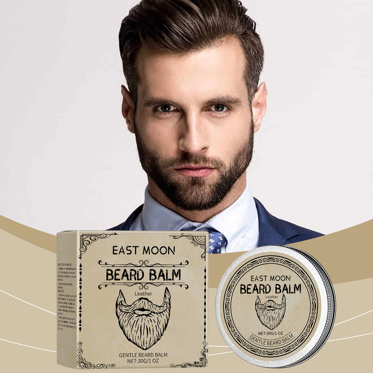 Leather Beard Care Wax Nourishes And Hydrates Hair Care Wax For Men - V.I.P Digital Presence