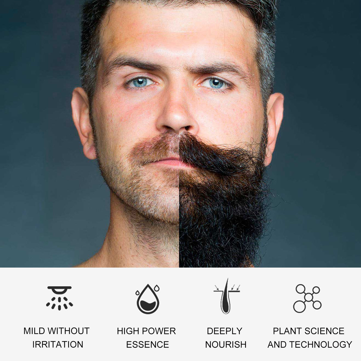 Facial Hair Growth Solution, Care For Men's Facial Hair Growth Solution To Nourish Thick Beard Growth - V.I.P Digital Presence