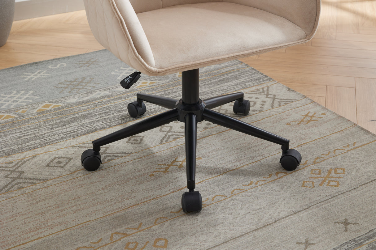 Velvet Office Desk Chair, Modern Home Desk Chair with Wheels , Vanity Chairs for Living Room, Bedroom,Study Room - V.I.P Digital Presence