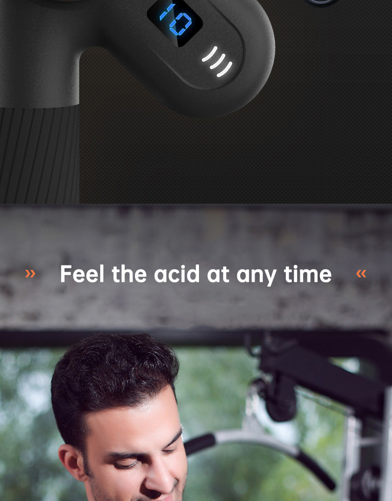 900-turn fascial gun USB charging massage angle rotatable full body muscle massage machine gun - V.I.P Digital Presence