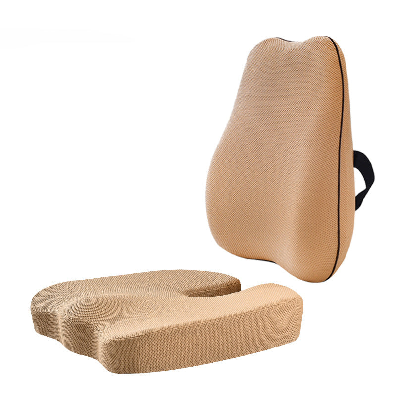 Summer Office Cushion Lumbar Back Support One Set Of Sedentary Gods Memory Foam Seat Cushion Chair Pad - V.I.P Digital Presence