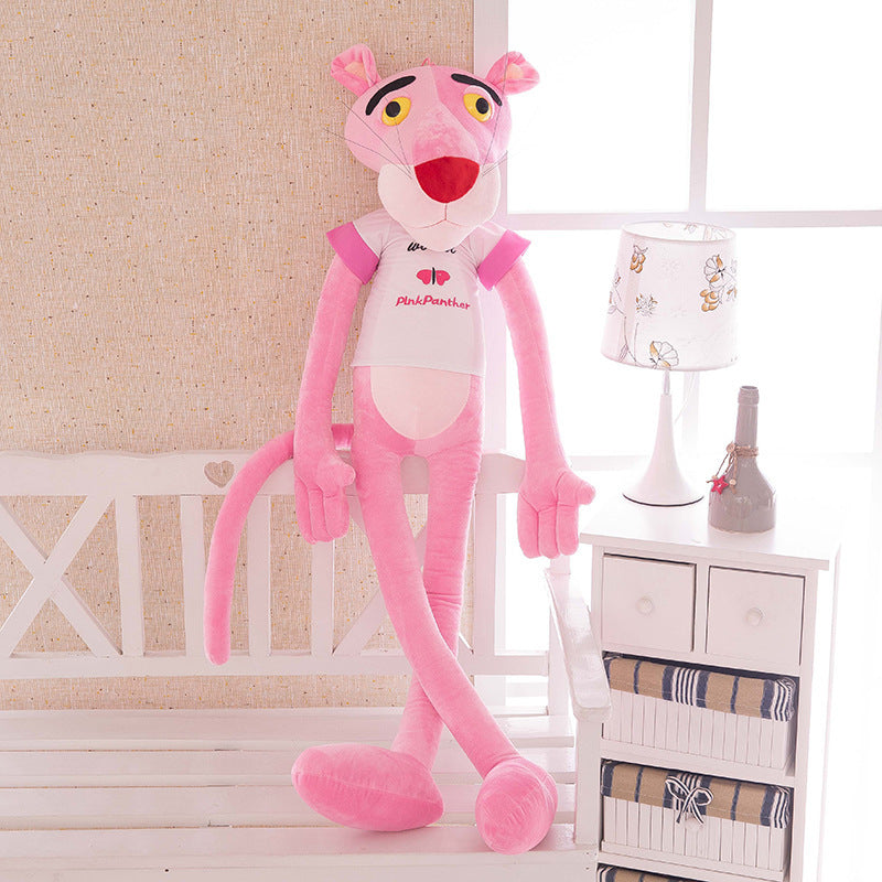 Internet celebrity pink leopard plush toy doll Dalang leopard long legs pink playful leopard jumping tiger large children's gift - V.I.P Digital Presence