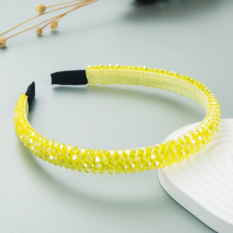 Fish Line Braided String Crystal Hair Band Korean Temperament Senior Sense Wash Face Headband - V.I.P Digital Presence
