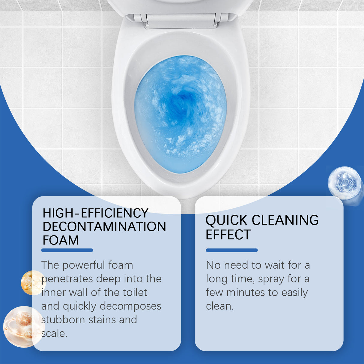 Toilet Foam Cleaner For Toilet Cleaning For Toilet Cleaning For Yellow Home Deodorant Bathroom For Stain Removal - V.I.P Digital Presence