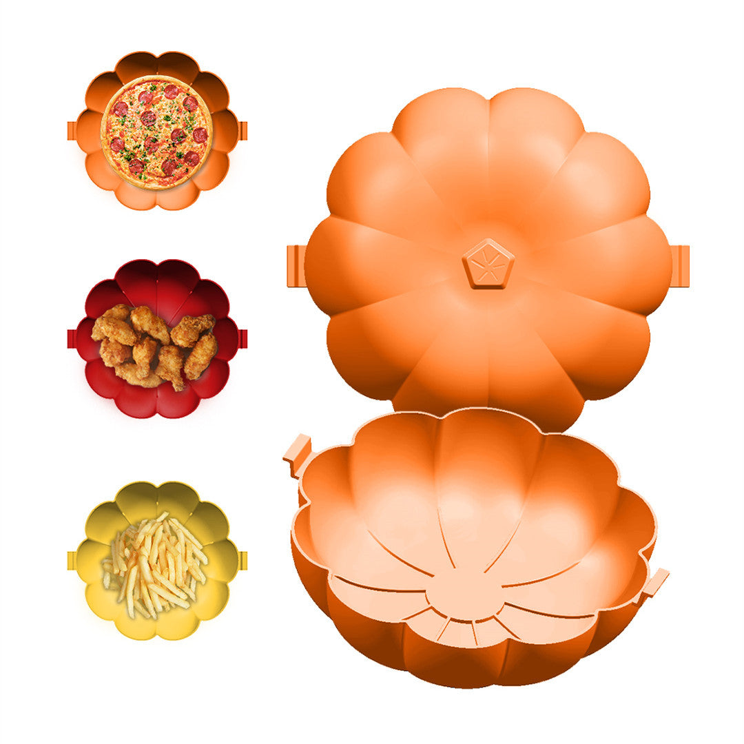 Air Fryer silicone pad kitchen supplies barbecue baking tray Halloween pumpkin fryer pad - V.I.P Digital Presence