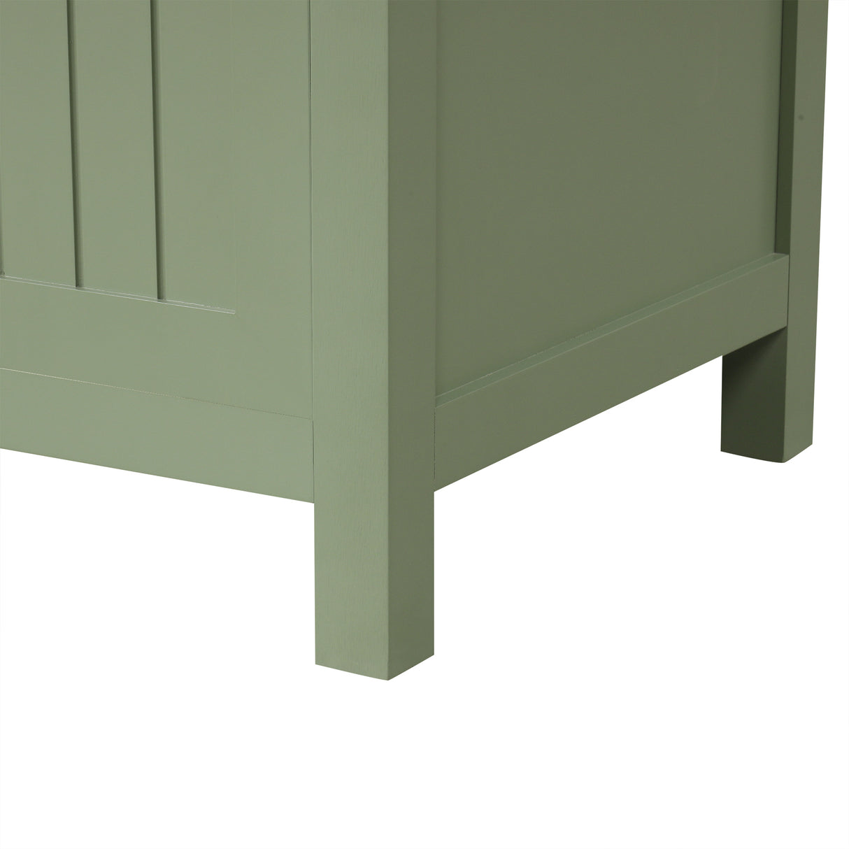 36 inch bathroom vanity with sink, one double door cabinet one large drawer and one flip drawer solid wood and MDF board, green - V.I.P Digital Presence