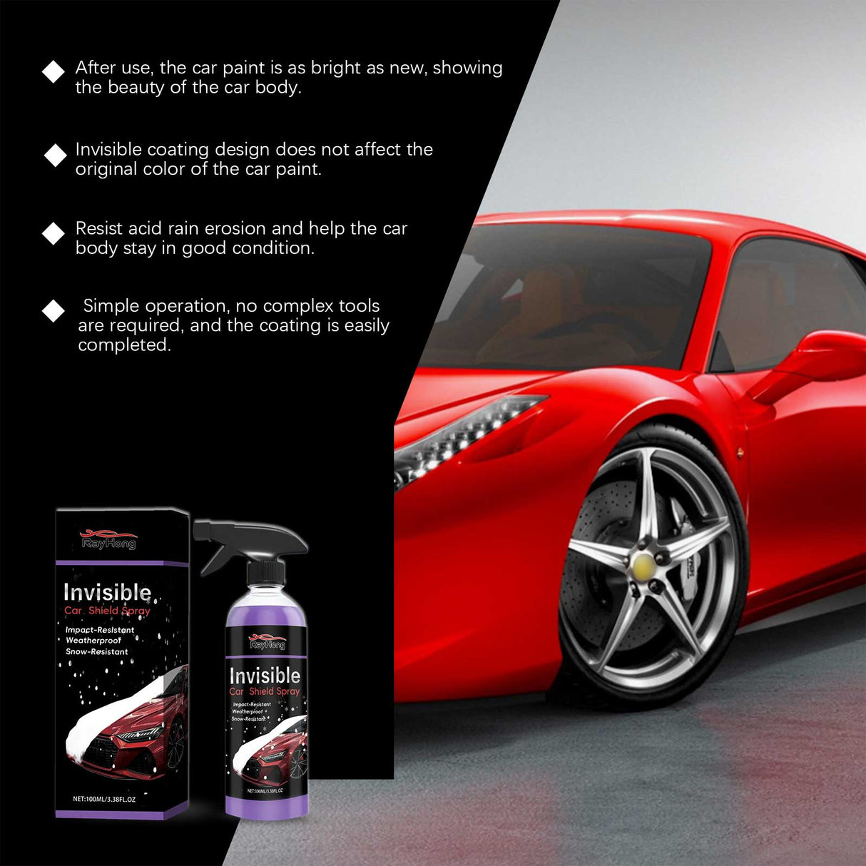 Car Invisible Coating Protective Spray Household Car Surface Heavy Oil Cleaning Foam Remover - V.I.P Digital Presence