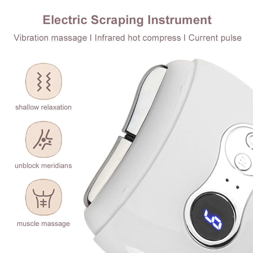 Electric Gua Sha Body Massager Heated Vibration Massage Facial Scraping Tools Anti Wrinkles Double Chin Skin Face Lifting Device - V.I.P Digital Presence