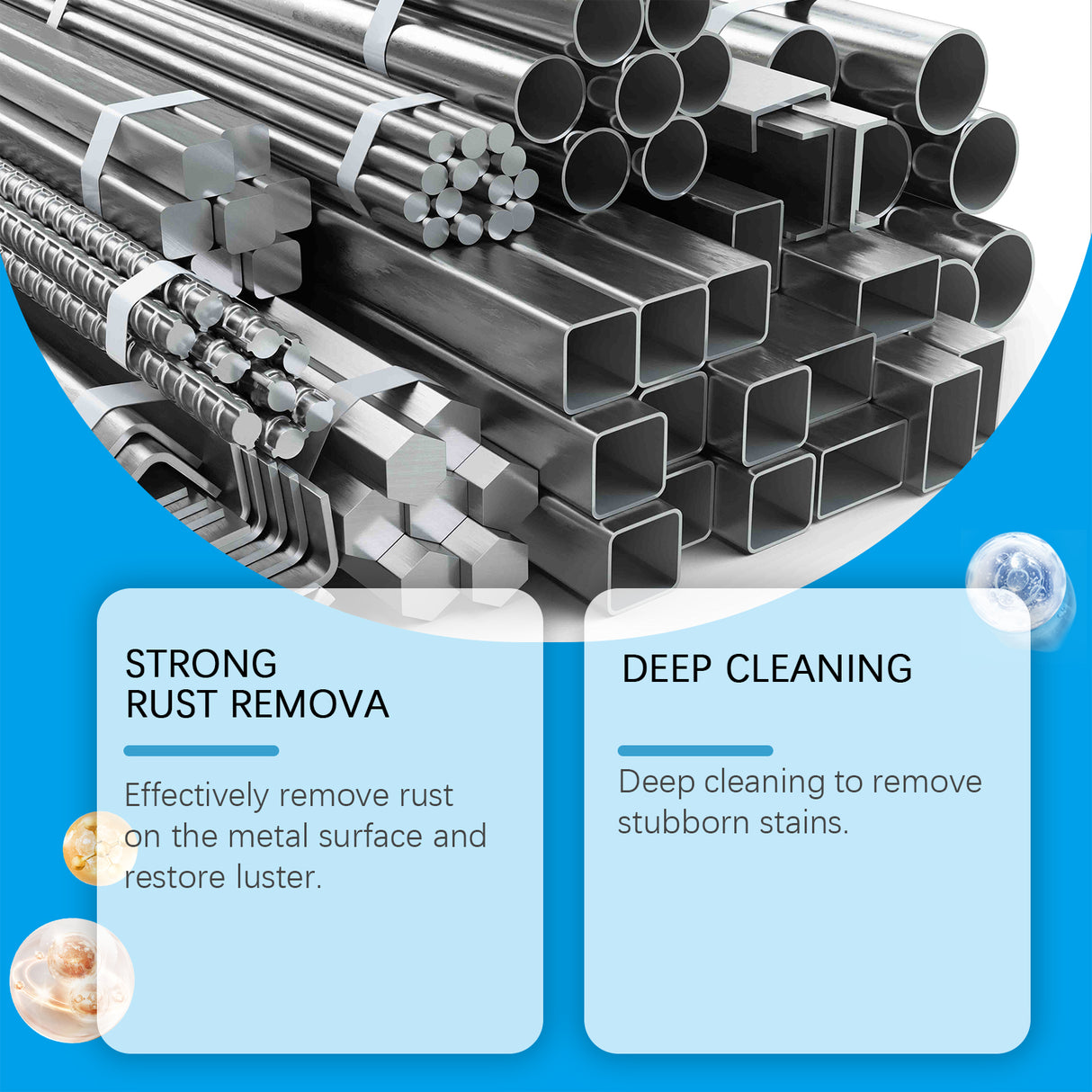 Rust Cleaning Effervescent Tablet, Multi-Effect Decontamination Metal Anti-Rust Home Cleaning Multi-Purpose Effervescent Tablet - V.I.P Digital Presence