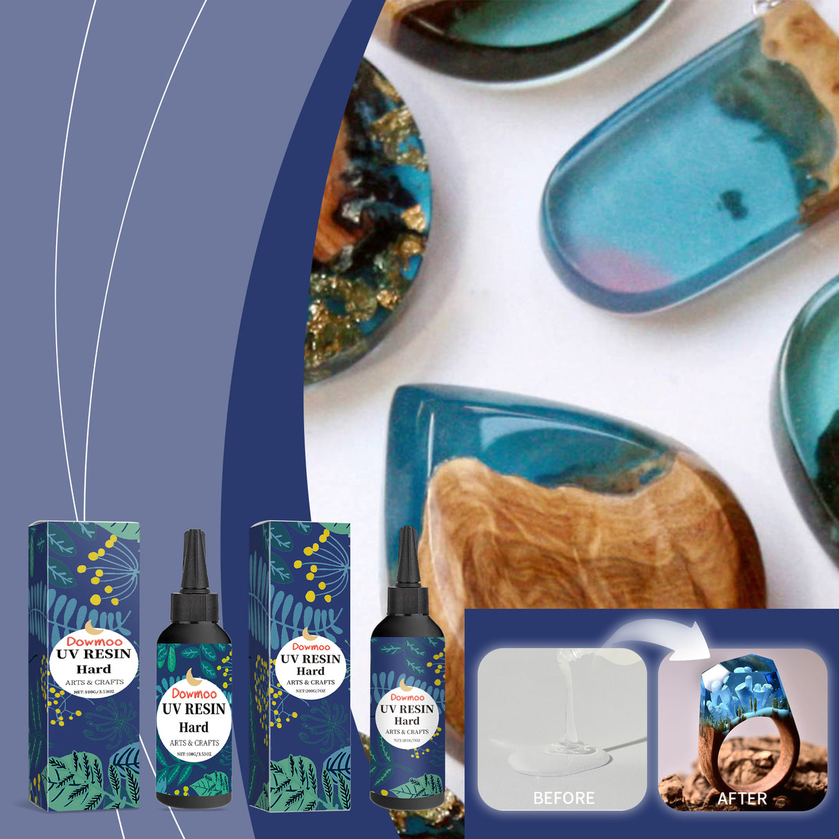 Resin Glue, Handmade Creative Resin Drops High Transparent Quick Drying Glue Odorless Crystal Drops - V.I.P Digital Presence