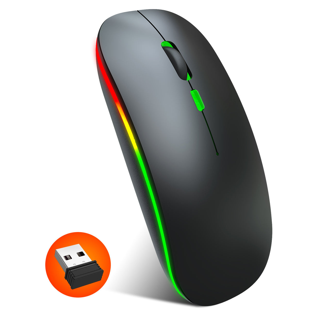 2.4G Colorful Luminous Wireless Mouse Silent Laptop Desktop Office Mouse - V.I.P Digital Presence
