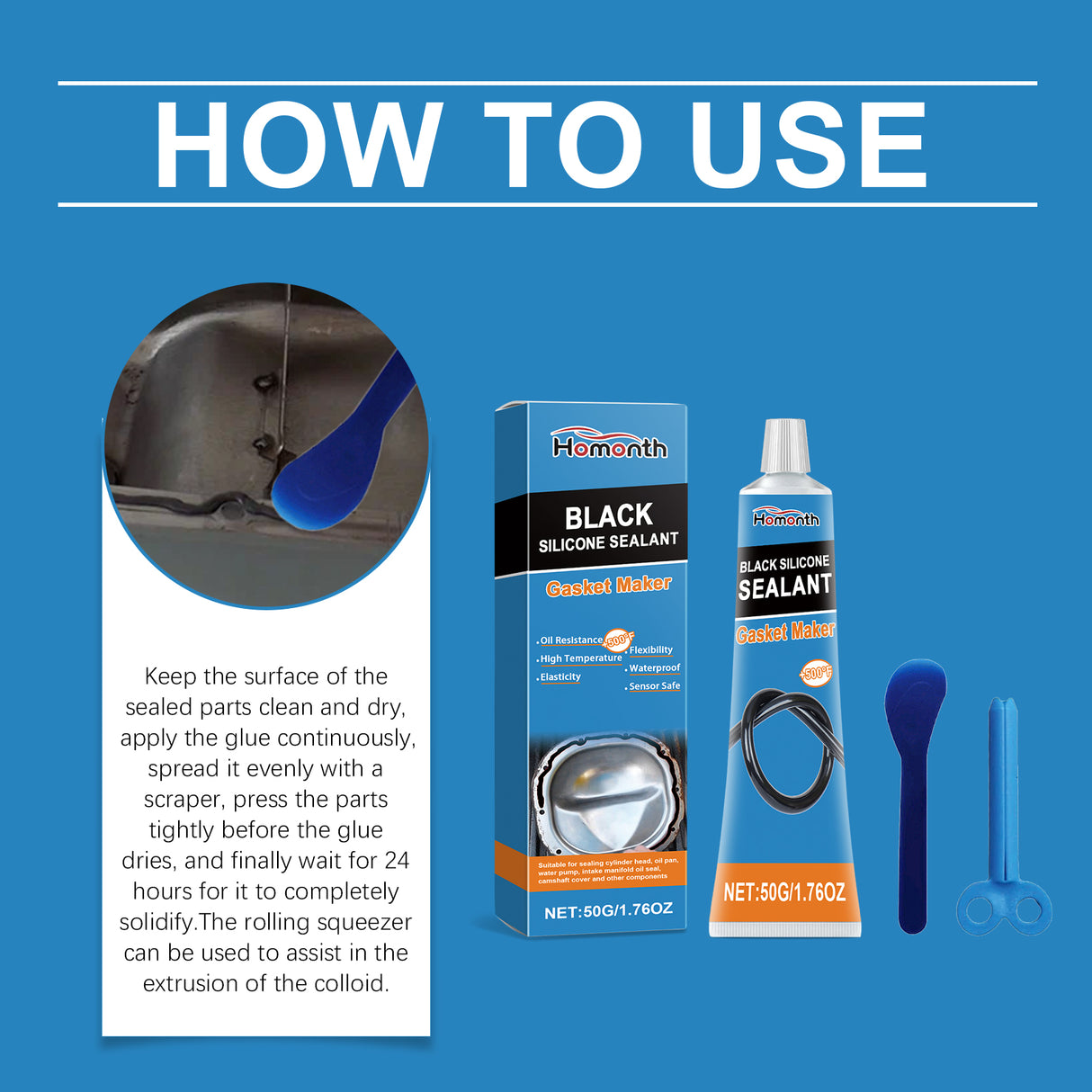 Engine Sealant Automotive Accessories Waterproof Sealant Wear-Resistant Portable Gap Repair Agent - V.I.P Digital Presence