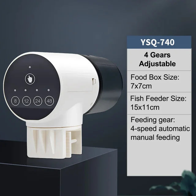 Fish tank feeder intelligent small and large capacity aquarium koi goldfish timed automatic fish feeder - V.I.P Digital Presence