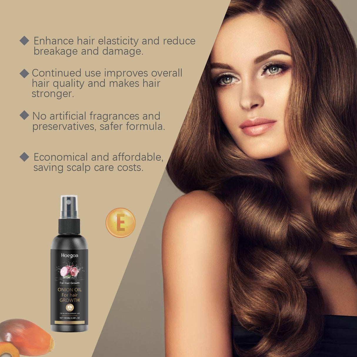 Onion Oil Hair Care Essential Oil Spray Gently Hydrates Hair Follicles Brightening Care Moisturizes And Softens Hair - V.I.P Digital Presence