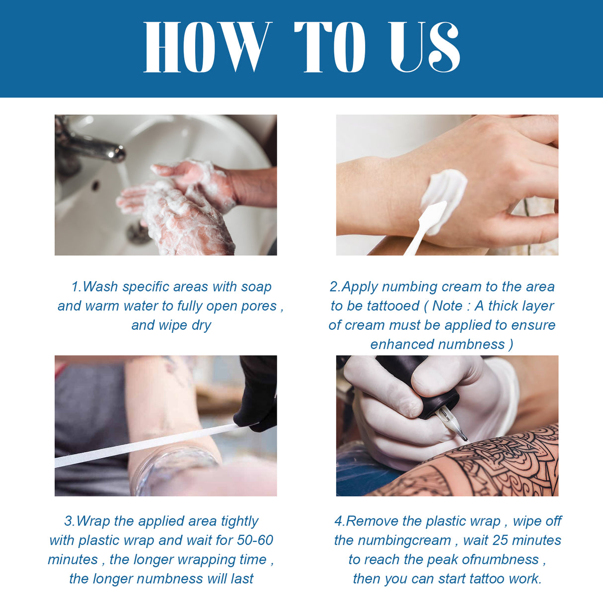 Tattoo Numbing Cream, Cleansing Moisturizing And Repairing Removing Tattoo Marks Skin Care Cream - V.I.P Digital Presence