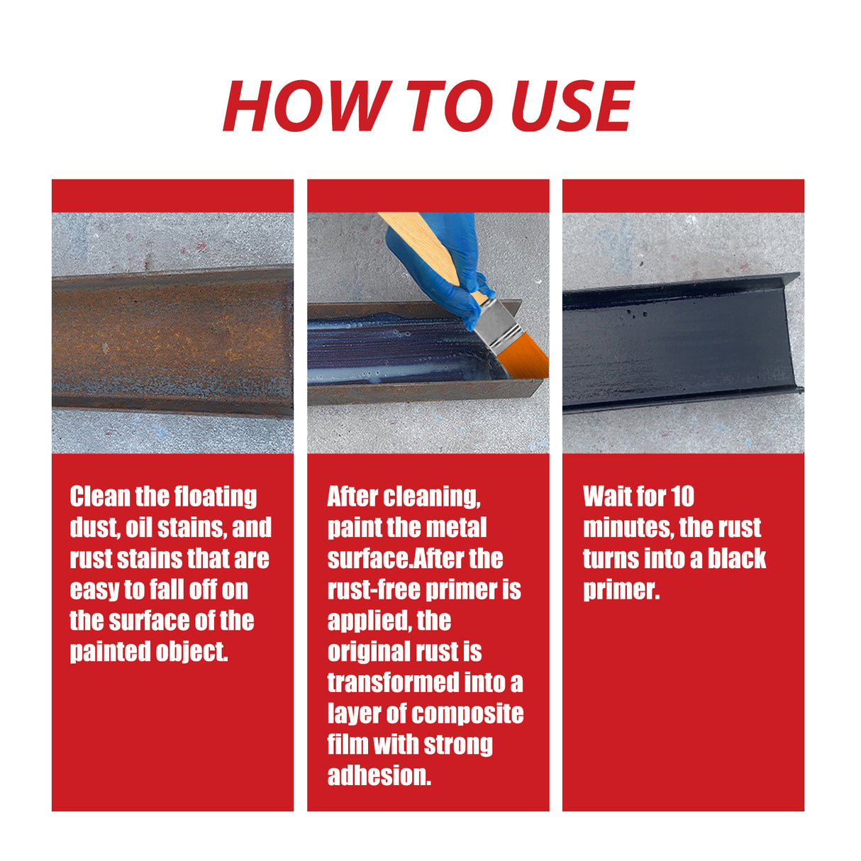 Rust Free Primer, Metallic Paint Rust Resistant Radiator Anticorrosion Conversion Reconditioning Coat Primer Conversion Agent - V.I.P Digital Presence