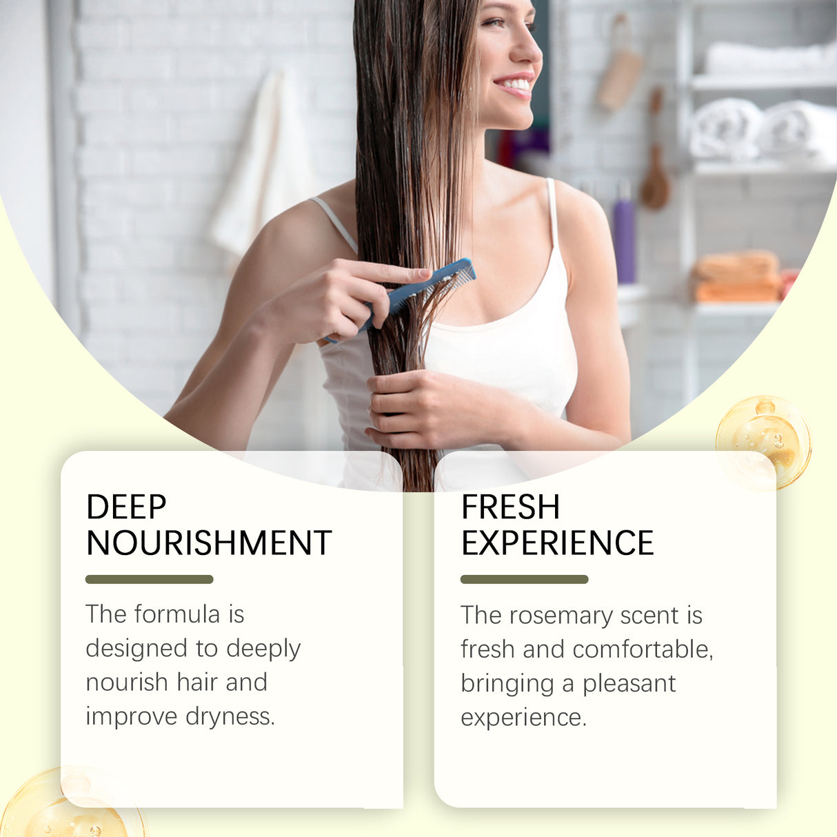 Rosemary Shampoo Set Anti-Dandruff Oil Control Shampoo Retain Fragrance Moisturizing Conditioner Refreshing Hair - V.I.P Digital Presence