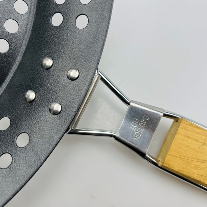 Camping Vegetables Pancake Folding BBQ Barbecue Plate Circular Non stick BBQ Barbecue Basket - V.I.P Digital Presence