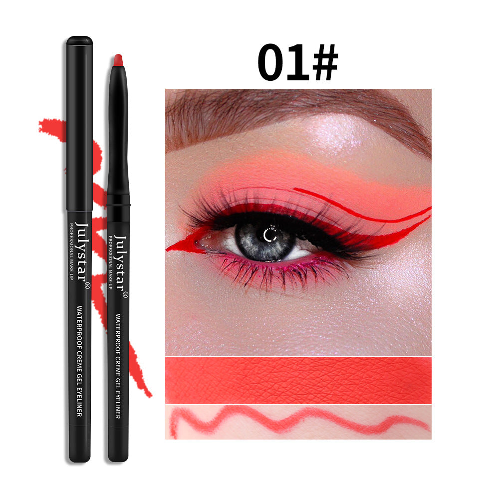 White Eyeliner Pencil Color Eyeliner Cream Not Easy To Smudge Waterproof Oil-Proof Slim Eyeliner Gel Pencil - V.I.P Digital Presence