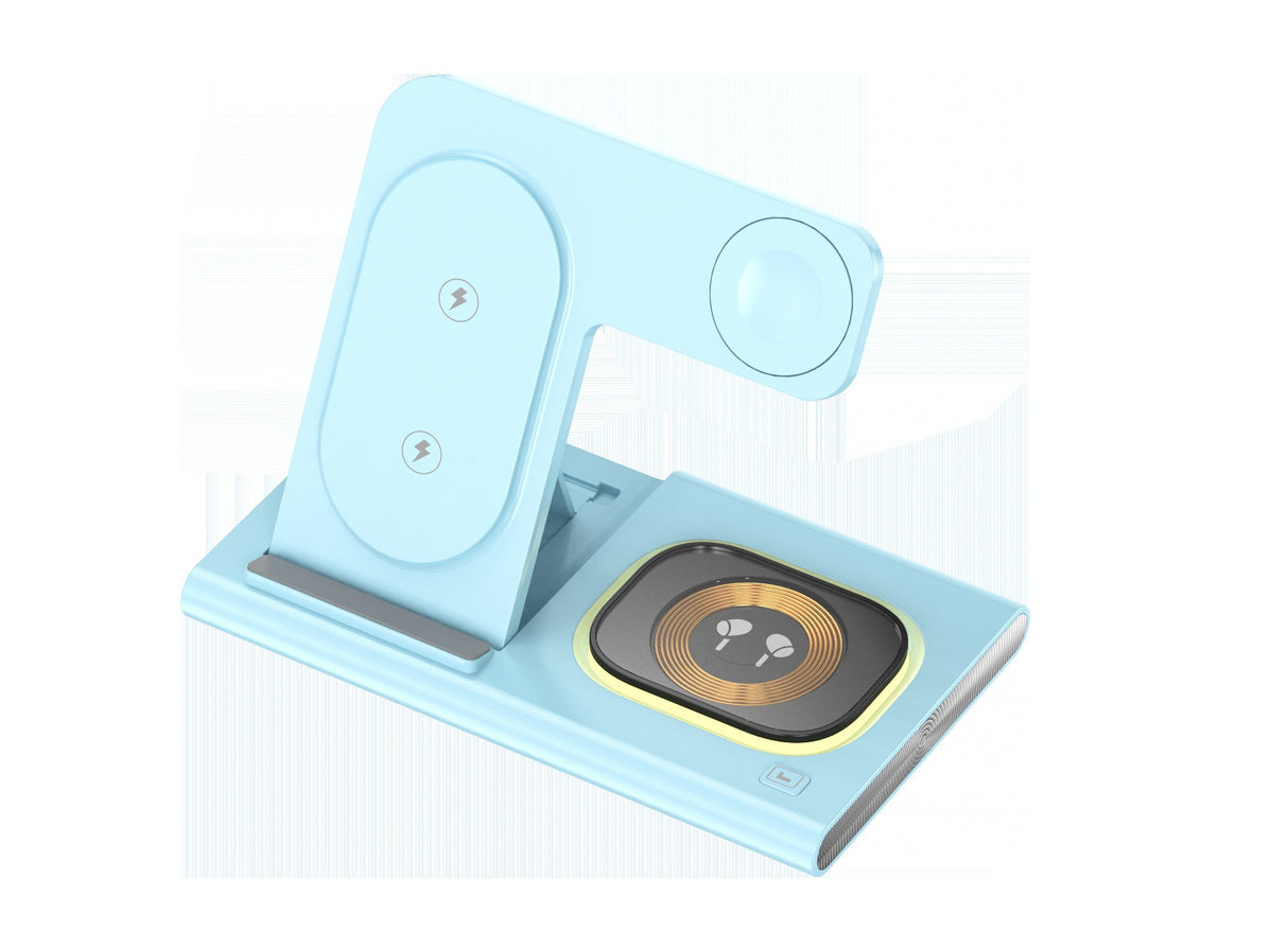 3-in-1 wireless charger supports fast charging and multifunctional wireless charging