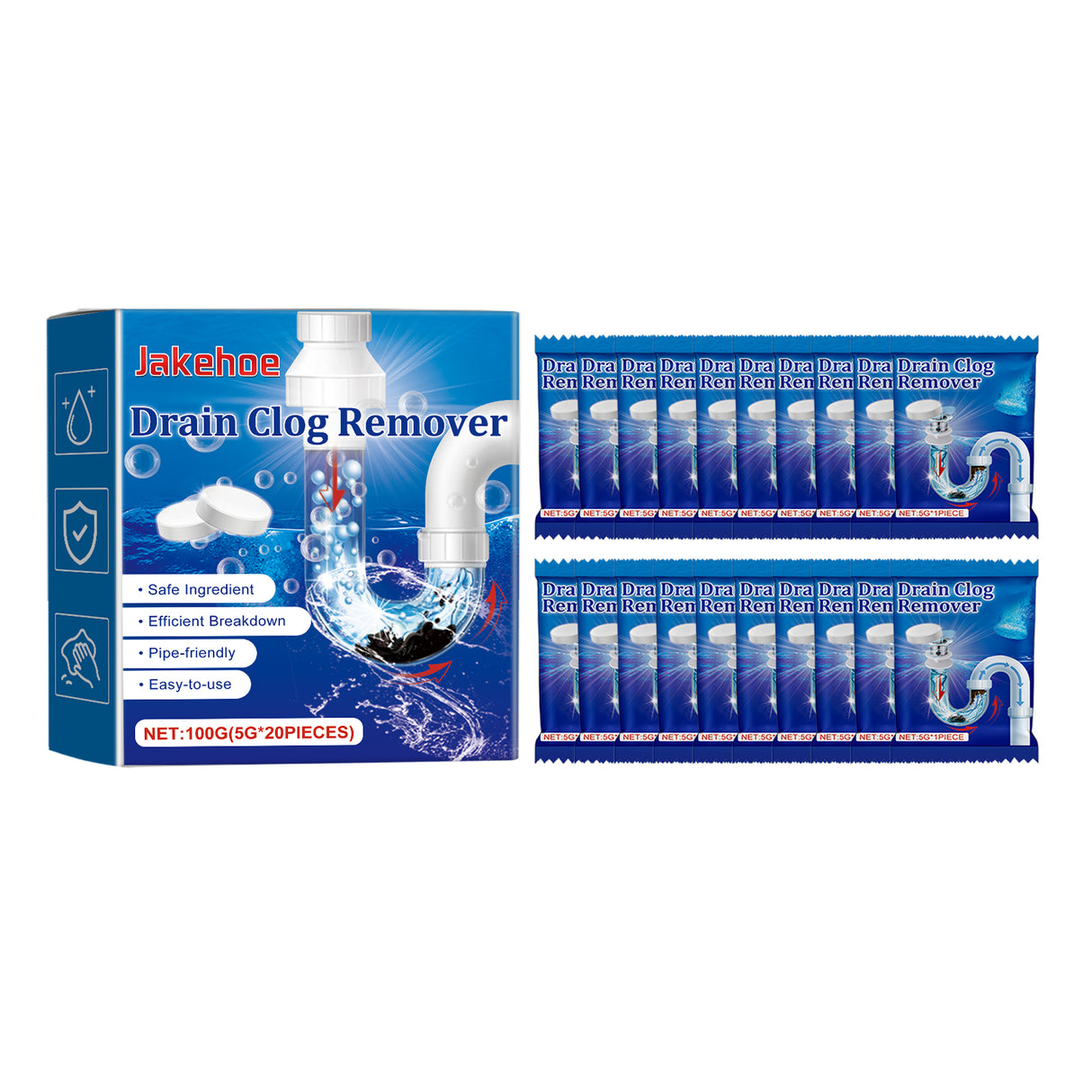 Pipe Dredging Agent Effervescent Tablet Toilet Floor Drain Drain Pipe Drain Dredging Prevent Blockage Cleaning - V.I.P Digital Presence